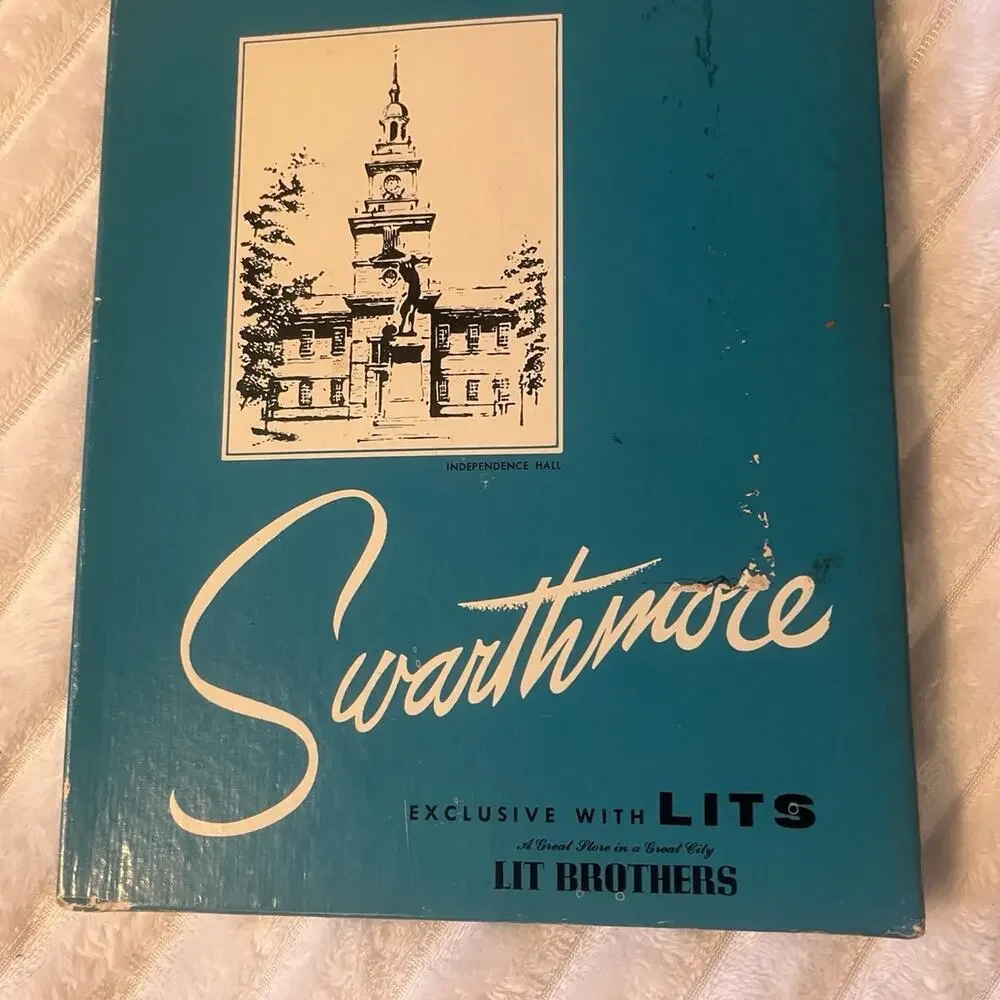 Vintage 1960s Swarthmore Seamless Micro Mesh Stockings – Rosedawn – Size 9½M